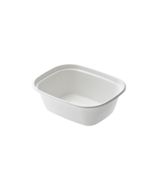 50 conteneurs rectangles en pulpe de cellulose - 1800 ML 23,1x18,2x7,7cm 