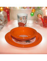 Set Dinosaure de 3 pièces petit déjeuner enfant (bol, verre, et assiette) 