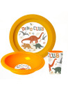 Set Dinosaure de 3 pièces petit déjeuner enfant (bol, verre, et assiette)