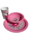 Set Licorne de 3 pièces petit déjeuner enfant (bol, verre, et assiette) 