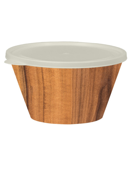 Saladier hermetique 4,6 litres, Blanc, Bois