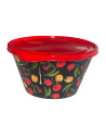 Saladier hermetique 4,6 litres, Rouge, Légumes
