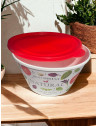 Saladier hermetique 4,6 litres, Blanc, Légumes 