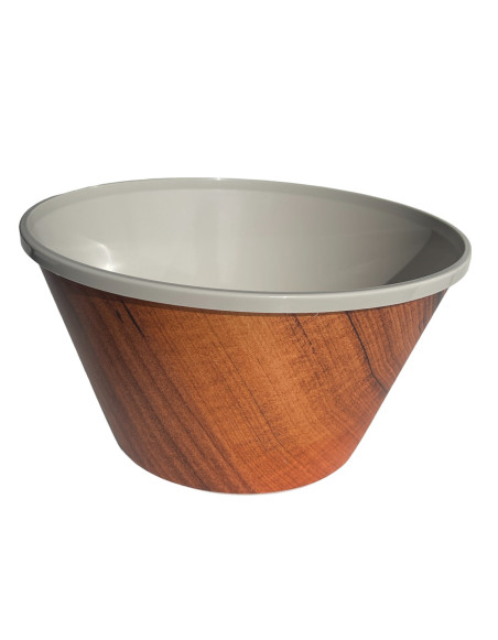Saladier 4,6 litres, Blanc, Bois