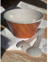 Saladier & couverts 4,6 litres, Blanc, Bois 