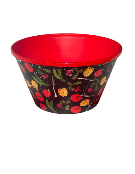Saladier 4,6 litres, Rouge, Légumes