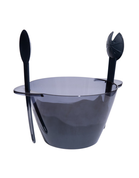 Saladier & couverts 4,6 litres, gris 