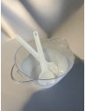 Saladier & couverts 4,6 litres, transparent 