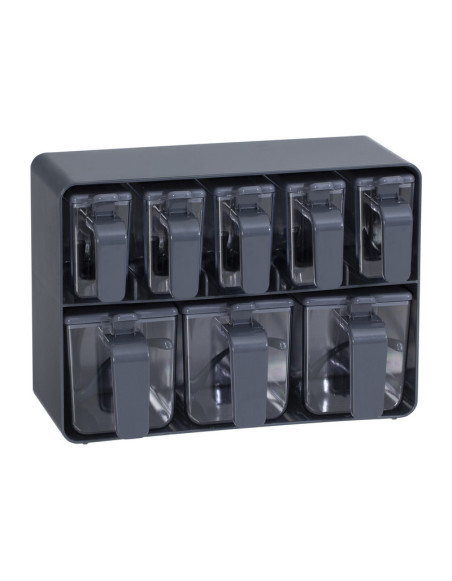 Boîtes à 8 épices avec 8 cuillères en polypropylène