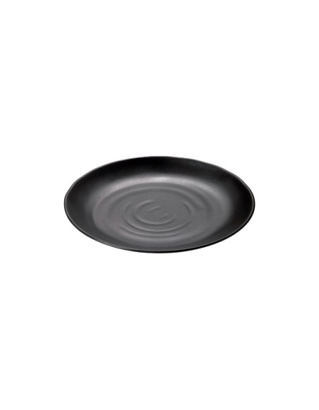 Assiette Ø28x3cm mélamine noire Ø28x3cm 