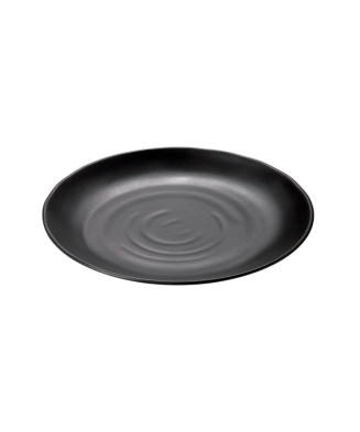 Assiette Ø28x3cm mélamine noire Ø28x3cm 