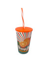 Gobelet réutilisable Orange, Plat 