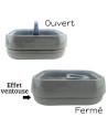 Boîte alimentaire hermétique avec fermoir jaune 