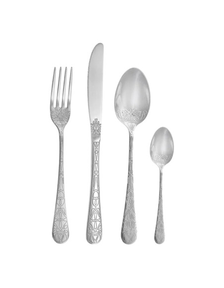 Service de 16 pces Etnica PDL, inox 18/10 avec pot carton beige  
