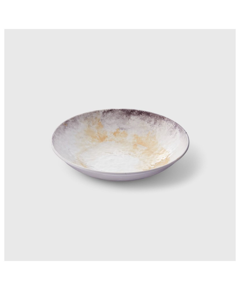 Assiette creuse en mélamine collection : Galaxie Dimensions:Dessert - Ø18,5x4 cm