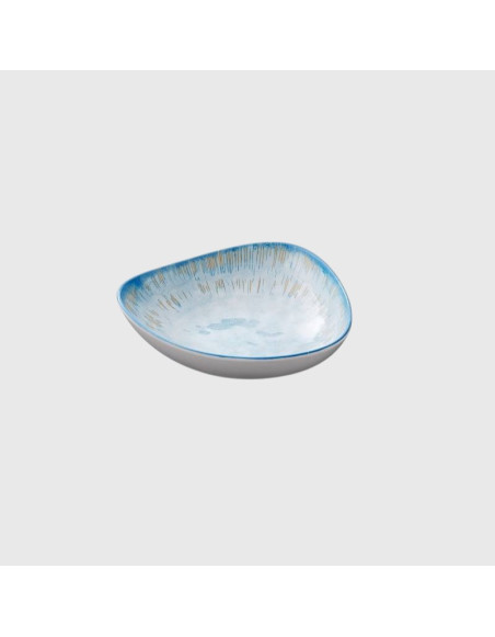 Bol elliptique décoré en mélamine collection : Océan Dimensions:Standard - 18,5x6 cm