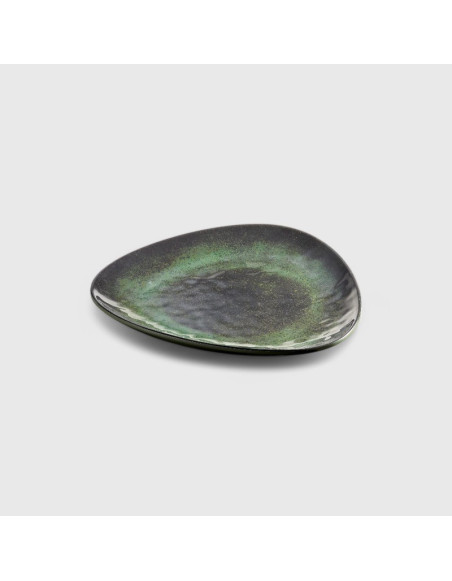 Assiette Elliptique en mélamine collection : Amazon Dimensions:dessert - 19,2x2,5 cm