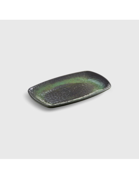 Assiette rectangle en mélamine collection : Amazon Dimensions:dessert - 23,5x15x2,5 cm
