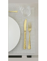 Service de 16 pces Etnica PVD GOLD, inox 18/10 avec pot carton beige  