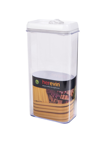 Boîte alimentaire hermétique rectangle blanche Contenance:3 litres