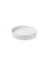 Assiette bord droit mélamine blanche Dimensions:standard - Ø24x4,5 cm