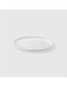 Assiette ronde blanche en mélamine Dimensions:standard - Ø24X2H cm