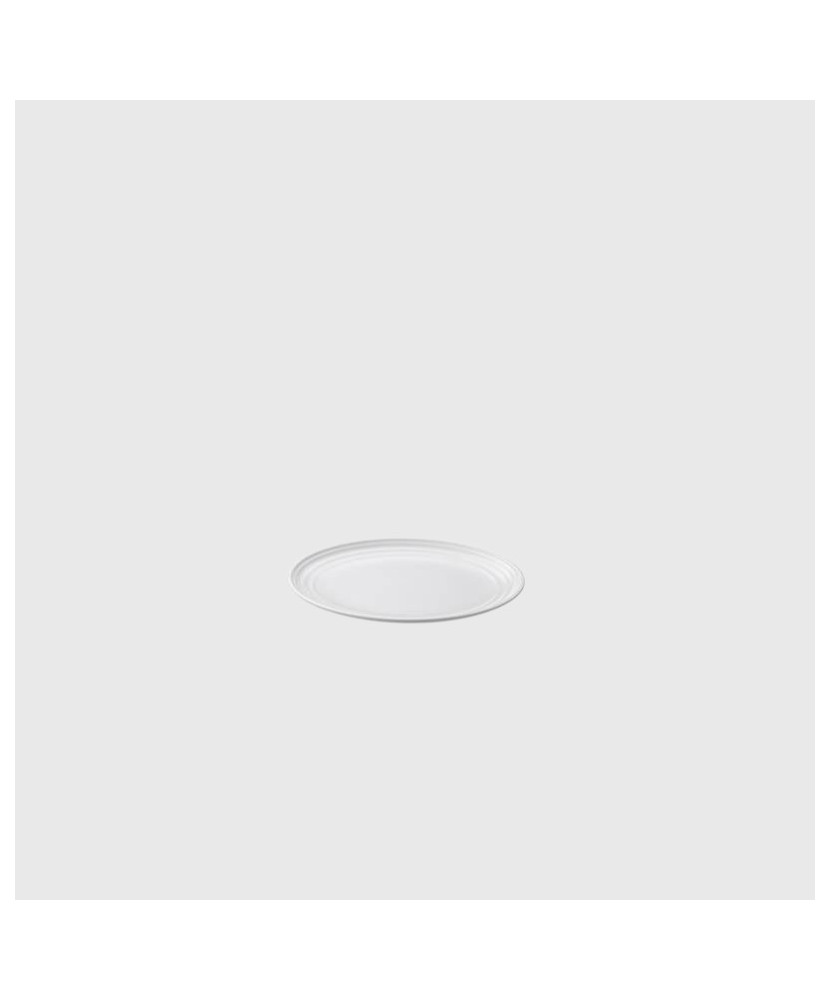 Assiette ronde blanche en mélamine Dimensions:grande - Ø27X2H cm