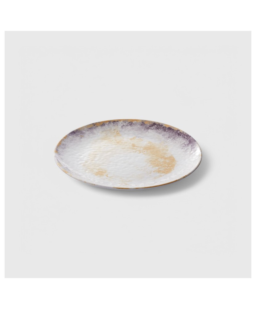 Assiette plate en mélamine collection : Galaxie Dimensions:Grande - Ø27x2,5 cm