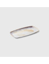 Assiette rectangle en mélamine collection : Galaxie Dimensions:Standard - 29,5x15x2,5 cm