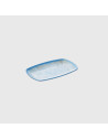 Assiette rectangle en mélamine collection : Océan Dimensions:Standard - 29,5x15x2,5 cm