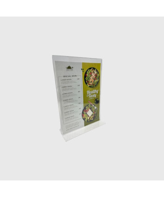 Support plexiglas droit A4