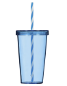 Gobelet, couvercle plat Couleur:Bleu
