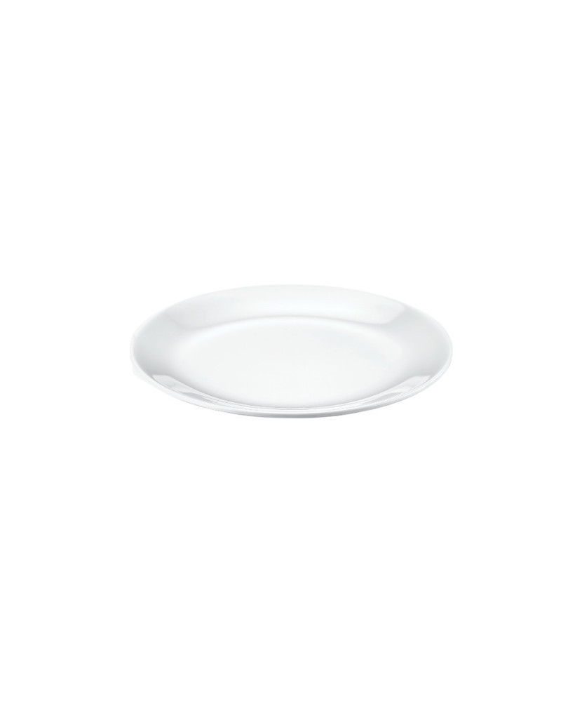 Assiette, aspect porcelaine, 100% Mélamine Dimensions:Ø 20.5 x h.2 cm