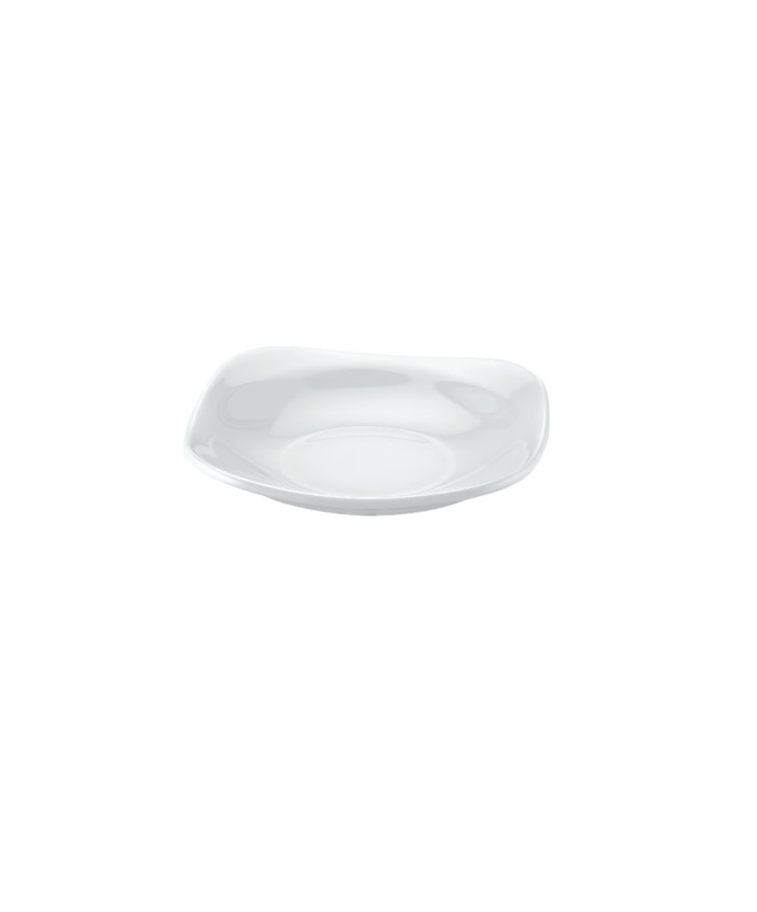 Assiette creuse carrée, Bergama, 100% Mélamine Dimensions:Ø 24 x h.3.9 cm