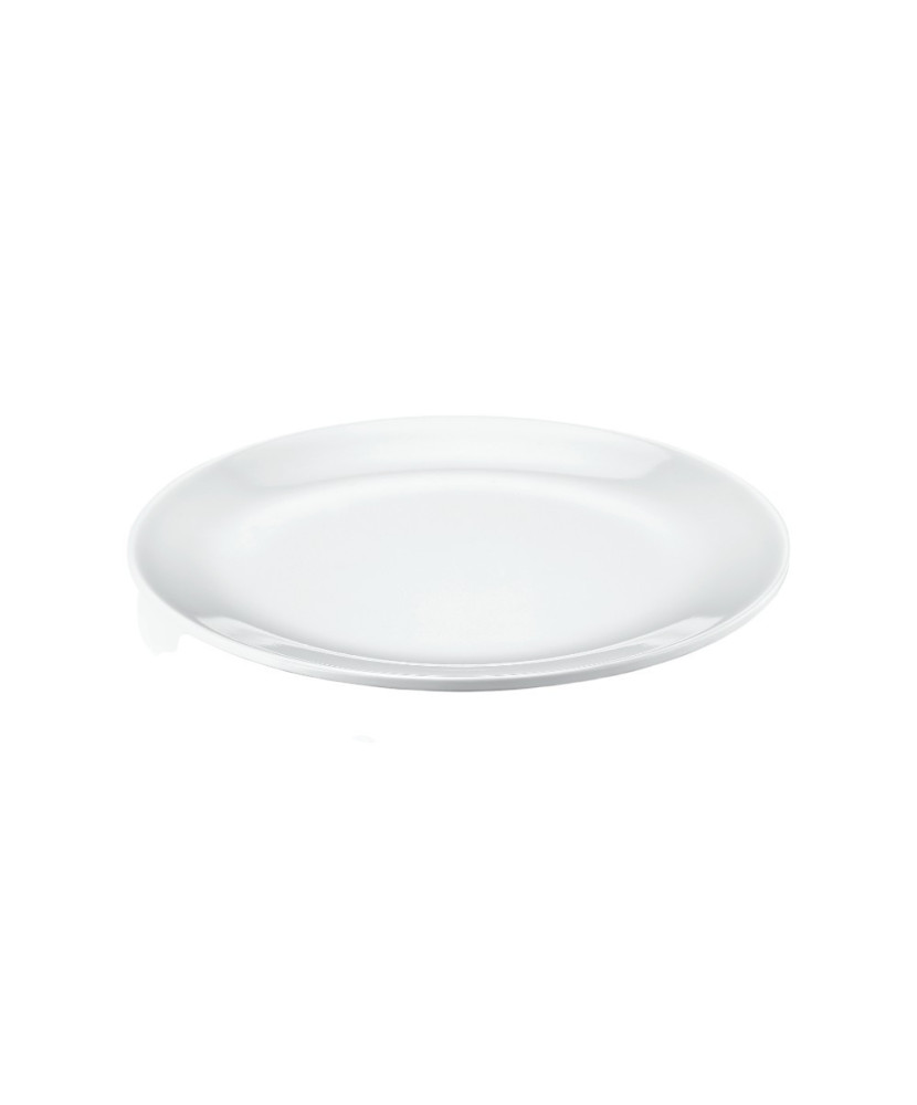 Assiette, aspect porcelaine, 100% Mélamine Dimensions:Ø 25.5 x h.2.2 cm