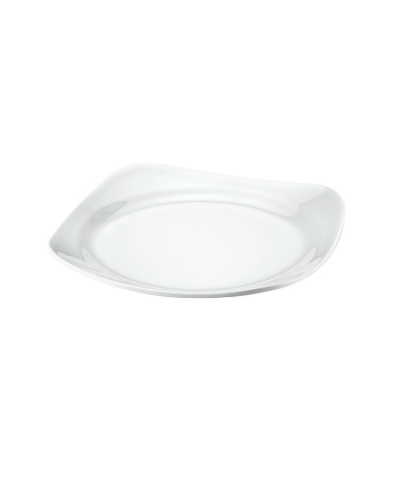 Assiette carrée, Bergama, 100% Mélamine Dimensions:Ø 31 x h.3.8 cm