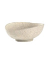 Bol ovale, Blanc Granite, 100% Mélamine Dimensions:L.20 x l.24 x h.8.8 cm