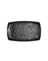 Assiette, Kar Matt Black, 100% Mélamine Dimensions:L.20 x l.33 x h.2.5 cm