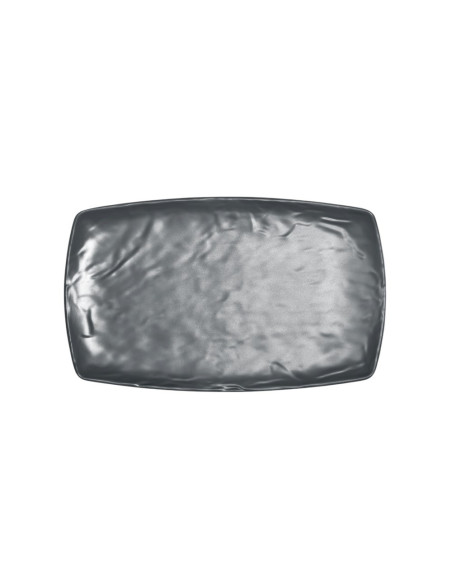 Assiette, Kar Matt Grey, 100% Mélamine Dimensions:L.20 x l.33 x h.2.5 cm