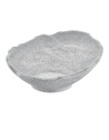 Bol ovale, Gris Granite, 100% Mélamine Dimensions:L.22.5 x l.23.5 x h.9.5 cm
