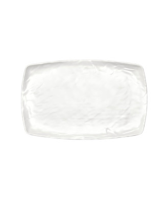 Assiette, Kar Matt White crème, 100% Mélamine Dimensions:L.23.5 x l.37 x h.2.8 cm