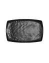 Assiette, Kar Matt Black, 100% Mélamine Dimensions:L.23.5 x l.37 x h.2.8 cm