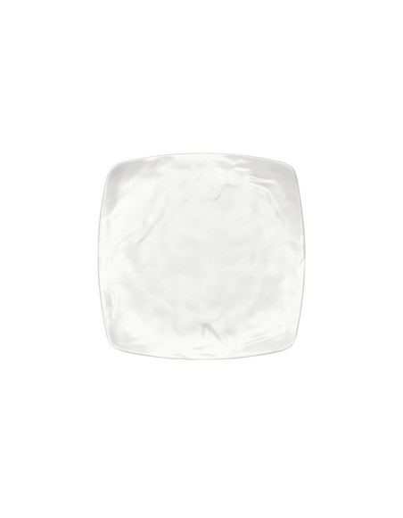 Assiette, Kar Matt White crème, 100% Mélamine Dimensions:L.26 x l.26 x h.2 cm