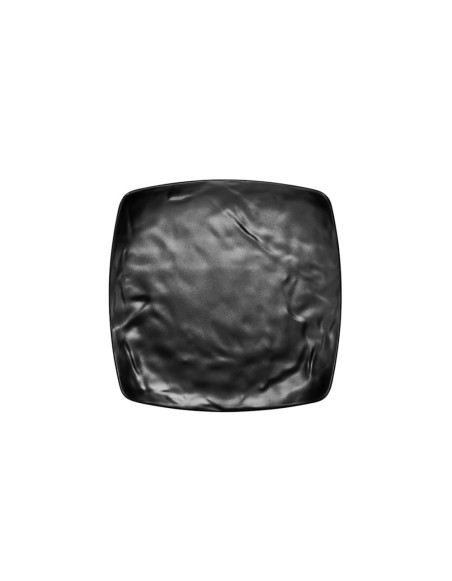 Assiette, Kar Matt Black, 100% Mélamine Dimensions:L.26 x l.26 x h.2 cm