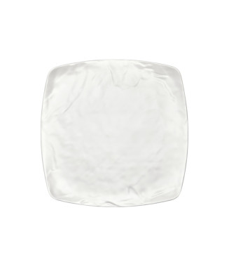 Assiette, Kar Matt White crème, 100% Mélamine Dimensions:L.32.5 x l.32.5 x h.2 cm