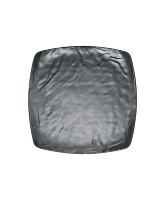 Assiette, Kar Matt Grey, 100% Mélamine Dimensions:L.32.5 x l.32.5 x h.2 cm