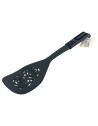 Spatule en polypropylène, résiste à 200°C, avec poignée fonctionnelle. Couleur:Noir