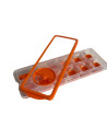 Bac à glaçons, couvercle transparent Couleur:Orange