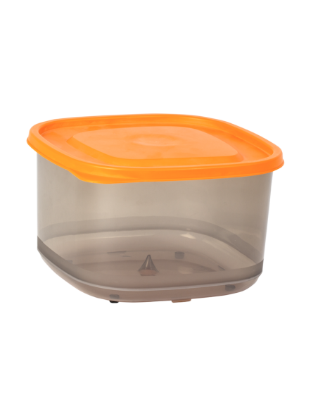 Boîte XL alimentaire 4,2L, bac gris Couleur:Orange