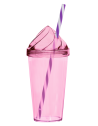 Gobelet, couvercle glace Couleur:Rose